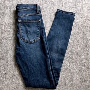 J.Crew Mercantile Women's 25 Dark Wash High Rise Skinny Jeans Stretch‎ Denim